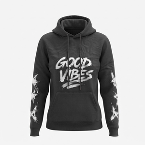 Sudadera con Capucha de Punto Estilo Casual Urbano, Hombros Caídos, Transpirable, Ropa de Invierno con Estampado Frontal, en Oferta - Product Image 4