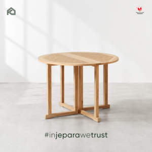 Commercial Grade Solid Teak Dining <b>Table</b> <b>Foldable</b> UV-Resistant Outdoor Restaurant Cafe <b>Garden</b> Hotel Villa Furniture OEM ODM - Product Image 1