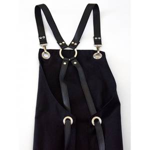 Tablier de bar professionnel multifonctionnel en toile, gilet de travail robuste pour barista, barman, coiffeur, tatoueur, personnalisable - Product Image 4