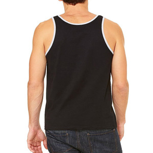 Camiseta sin mangas de entrenamiento de ajuste informal para hombre con logotipo personalizado, chaleco largo sin mangas de Color sólido, Camiseta holgada para culturismo - Product Image 6