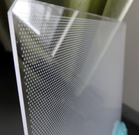 Feuille acrylique transparente claire PS LGP a mené la plaque de guidage de lumière de panneau