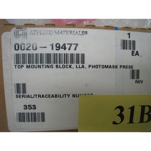 บล็อกยึดด้านบนรุ่นใหม่ AMAT 0020-19477, LLA - อุปกรณ์และอะไหล่เซมิคอนดักเตอร์ระดับโลกที่เชื่อถือได้ - Product Image 1