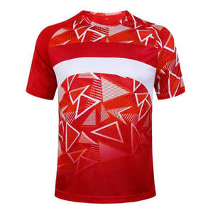 ผู้ผลิตเสื้อแฟนฟุตบอลขายส่ง OEM รับผลิตเสื้อแบบ Private Label ผลิตจำนวนมาก ผ้าตาข่ายแห้งเร็ว 160GSM รับผลิตตามสั่งขายส่ง - Product Image 2