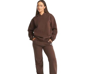 Nuevo Chándal Deportivo de Invierno de la Mejor Calidad, con Capucha, Estampado, Logotipo Personalizado, Algodón, para Entrenamiento, Mujer, Talla Grande, Venta al por Mayor - Product Image 1