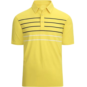 Camisetas Polo a Rayas para Hombre, 100% Algodón, Personalizables, Cuello Camisero, Dobladillo con Aberturas Laterales, Secado Rápido, Ropa Casual para Hombre, Última Tendencia - Product Image 4