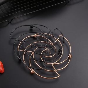 Metal Pot Mat Hot Cookware <b>Trivet</b> Holder Stand for Kitchen Countertops Dining Tables Durable Heat Resistant Stylish Design - Product Image 5