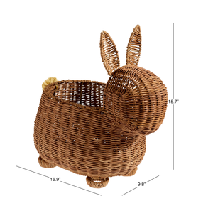 Panier de rangement décoratif en rotin fait main en forme de lapin, vente en gros, du Vietnam - Product Image 4