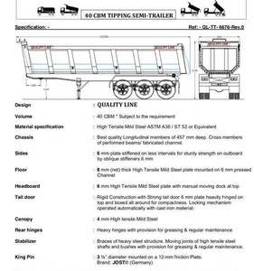 รถพ่วงบรรทุกหนักแบบไฮดรอลิกสำหรับขนส่งสินค้าขายส่ง - Product Image 6
