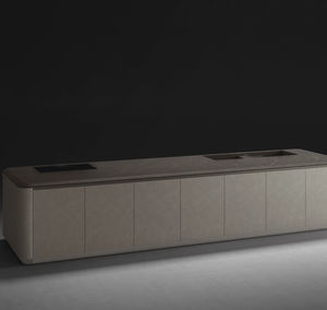 Muebles de Cocina Modernos sin Marco, Panel de Melamina MDF, Puertas Colgantes, Juego Completo, Color Personalizado, Tamaño Personalizado, Fácil Instalación y Limpieza - Product Image 3