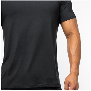 T-shirts de fitness 100 % coton, légers, à séchage rapide, respirants, anti-boulochage, tendance, unis, coupe ajustée, pour la gym – Vente chaude - Product Image 6