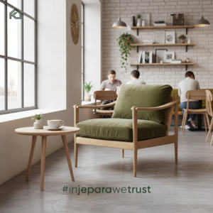 Sillón Chaise Longue Moderno de Madera de Teca y Ratán para Sala de Estar de Villa, Muebles Cómodos y Ecológicos Hechos en Indonesia - Product Image 5