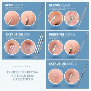 Kit de Herramientas para Eliminar Puntos Negros, Profesional, de Alta Calidad, 7 en 1, Extractor de Espinillas - Product Image 2
