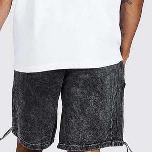 Pantalones Cortos de Verano Casuales para Hombre, Rectos, Tejidos, Transpirables, de Nailon/Algodón, Estilo Carpenter, Desgastados, Lavados - Product Image 3
