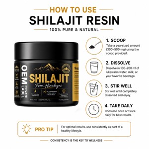 Résine de Shilajit de l'Himalaya 30g, résine minérale naturelle premium, soutien traditionnel ayurvédique pour la vitalité et le bien-être quotidiens. - Product Image 4