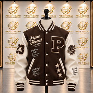 Chaqueta Varsity para Hombre, Manga Larga, Logotipo Bordado, Cuello Camisero, Chaqueta Letterman, Manga Larga, Unisex, Cortavientos - Product Image 4
