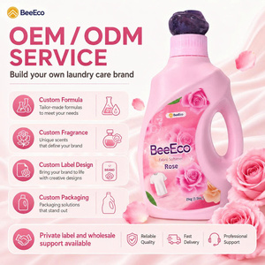 BeeEco Fabric Softener <b>Liquid</b> Rose 2kg X6 Bottles Wholesale Eco-Friendly Biodegradable with 30%-50% Active Ingredients - Product Image 6