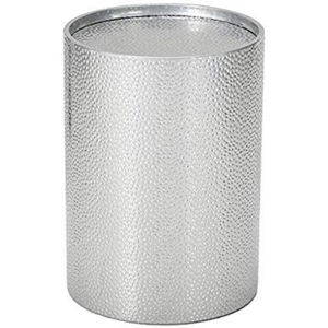 Tabouret de jardin moderne galvanisé argenté pour intérieur et extérieur avec poignées, table d'appoint décorative en métal pour la maison, bon prix - Product Image 5