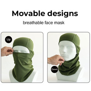 Balaclava rose en polyester Y2K unisexe pour le cyclisme en plein air, la moto, les sports, masque de ski intégral coupe-vent et imperméable, bonnet d'hiver personnalisé - Product Image 3