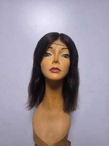 Perruque Lace Front HD Transparente Cheveux Humains Vierges Indiens Remy Sans Colle Boucles Françaises Ondulées Courtes Lisses Pour Femmes Fabriquée au Bangladesh - Product Image 5