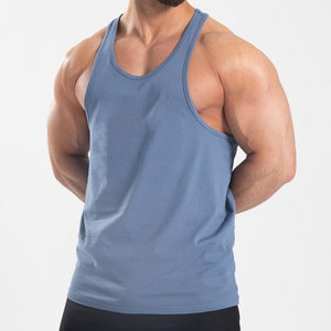 Customizable Crew Neck Knitted <b>Tank</b> <b>Top</b> Men's Polyester/Cotton Sporty <b>Loose</b> Fit Cut Design Vest Casual Outdoor Quick Dry Summer - Product Image 1
