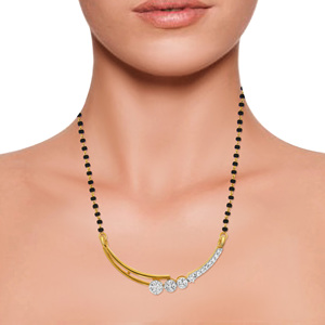 Elegant Women's Classic Rose Gold Plated 18K Yellow Gold Black Beaded <b>Long</b> <b>Necklace</b> Floral Drop Pendant IGI Certified Diamonds - Product Image 4