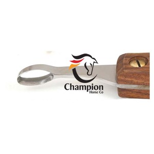 Cuchillo para Pezuñas CHAMPION HORSE CO FA80080, Hecho a Mano, con Mango Ergonómico de Madera, Acero J2 Premium, Duradero y Seguro para Caballos y Cabras - Product Image 2