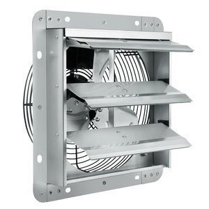 Ventilateur d'extraction mural en aluminium haute vitesse 820 CFM 10FT avec moteur AC et volet, pour l'aération et le refroidissement des greniers, vert, pour l'éco-vie - Product Image 3