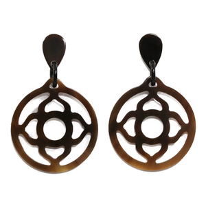 Pendientes de Cuerno de Búfalo Natural, Diseño Moderno Hecho a Mano y Ecológico de la India por S a and SONS EXPORTS - Product Image 3