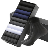 Chaussettes pour hommes de qualité supérieure, 100% coton, tricotées épaisse, couleur unie, chaudes et confortables pour l'automne, chaussettes pour hommes à porter tous les jours
