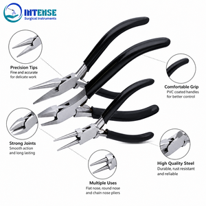 Pince coupante latérale professionnelle pour bijoux, coupe-fil de précision en acier inoxydable avec poignée noire confortable - Product Image 2