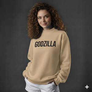 Sudadera Ligera de Invierno para Mujer, Estilo Casual, Cuello Alto, Talla Grande, Tejido Transpirable y Suave, Ajuste Cómodo, Diseño Simple - Product Image 1