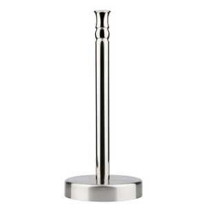Skies Trader Stainless Steel Standing Paper Towel <b>Holder</b> Vertical <b>Kitchen</b> <b>Roll</b> Dispenser Napkin Rack with Weighted Round Base - Product Image 1