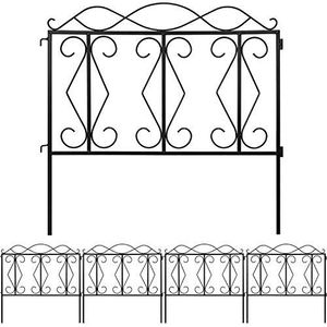 Hot Selling Garden Fence Set Black Decorative Barrier Landscape Iron <b>Wire</b> Border Folding Metal Fence Panels - Product Image 3
