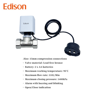 Van bi tự động bằng đồng thau thông minh với hệ thống phát hiện rò rỉ, chức năng dừng điện tự động, cảm biến rò rỉ nước tương thích - Product Image 2