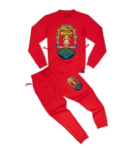 2023 meilleure vente hommes deux pièces mode DTF impression survêtement sur mesure lourd Gsm Streetwear nouveau Style survêtement pour hommes - Product Image 3