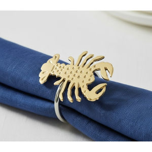 Anillos de Servilleta de Latón Hechos a Mano con Forma de Pez, Porta Servilletas Metálicos Dorados con Diseño de Animales para Banquetes, Hoteles y Decoración de Mesa, Accesorio de Comedor - Product Image 5