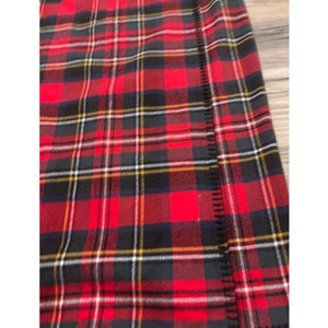 Kilt écossais pour femme en flanelle, style jupe portefeuille, motif tartan Royal Stewart, vente en gros 2026 - Product Image 5