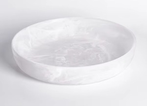 Bol en résine crème polie fait main, design minimaliste pour servir les aliments, usage domestique - Product Image 4