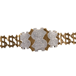 Ceinture de championnat personnalisable en diamant, design scintillant de qualité supérieure, trophée haut de gamme - Product Image 3