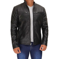 Veste en cuir pour homme à prix raisonnable, de haute qualité, neuve, moderne, élégante, tendance, avec logo personnalisé