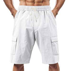 Pantalones Cortos de Trabajo Americanos Multibolsillos Más Vendidos 2026 para Hombre, Pantalones Deportivos Casuales de Lino Sueltos, Pantalones Cortos Rectos con Logotipo Personalizado para Unisex - Product Image 6