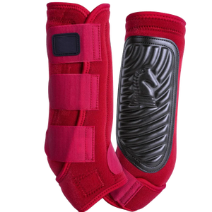 Meilleures ventes : Bottes de protection en néoprène pour chevaux, bandages d'exercice avec fermetures à bande, en vente - Product Image 6