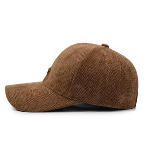 Casquette de baseball unisexe marron avec broderie dorée, décontractée, réglable, pour l'extérieur, 100% coton, toutes saisons, pour adulte - Product Image 3