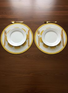 Handmade Luxury Floral Eco-Friendly Lemon Slice Placemat <b>Yellow</b> Citrus Beaded <b>Table</b> Decor (14 Inch) - Product Image 5