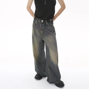 Jeans pour hommes, jeans de haute qualité, pantalons streetwear vintage, pantalons amples pour hommes, jeans amples pour hommes - Product Image 2