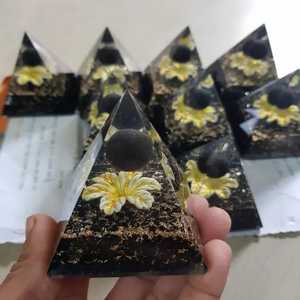 Natural Amethyst <b>Orgonite</b> Pyramid Crystal Energy Generator Copper Coil Reiki Healing Meditation Feng Shui Decor Handmade - Product Image 4