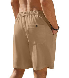 Shorts de yoga taille haute en coton bouclette pour femme, anti-plis, avec cordon de serrage et poches intérieures, taille élastique, idéal pour le fitness et le cyclisme en été - Product Image 2