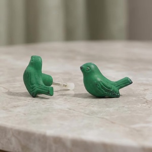 Green Bird Shape Zinc Alloy Cabinet Knob Handle for Dresser <b>Rustic</b> Style Easy Installation - Product Image 4