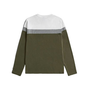Prix de gros T-shirts à manches longues pour hommes en coton/fibre de bambou, tissu satiné, design personnalisé, respirant, écologique, séchage rapide - Product Image 2