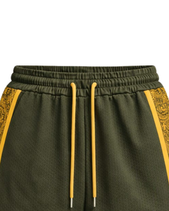Green Yellow Men Basketball Shorts Breathable Quick Dry Sports Training Gym Running Athletic Shorts <b>Elastic</b> Waist Manufacturer - Product Image 4